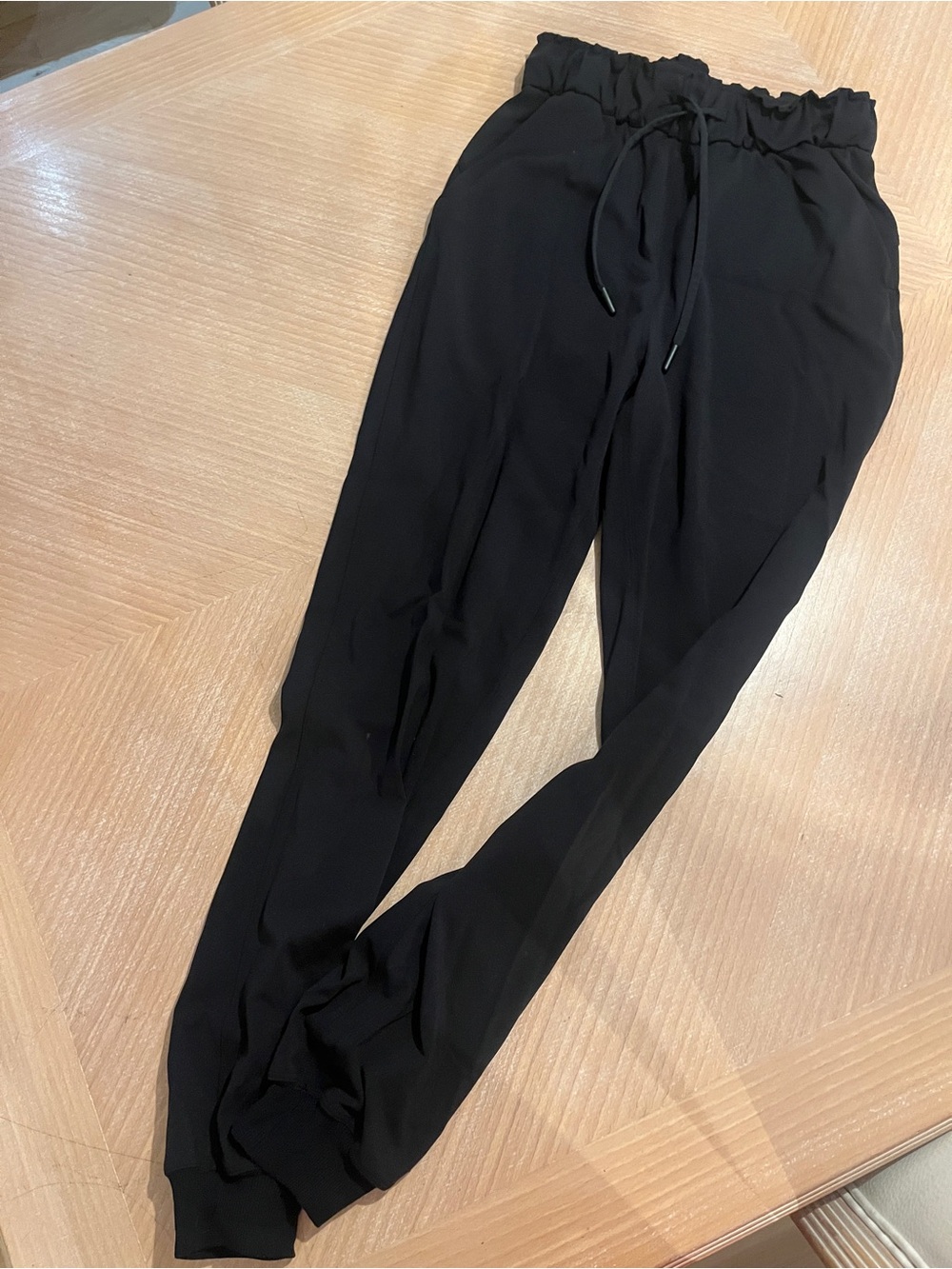lululemon athletica Black Drawstring Track Joggers